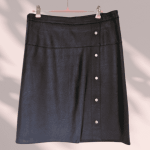 Jupe simili cuir noir Armand Thierry