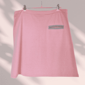 Jupe jersey épais rose pale Marboré