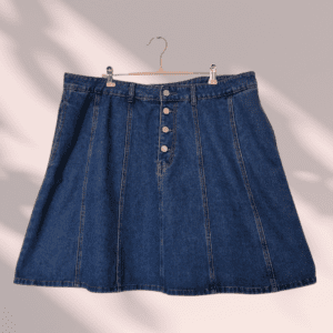 Jupe trapèze jean bleu Cider